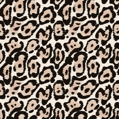 Jaguar Seamless Pattern or Leopard Fur Texture