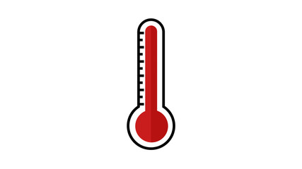 Thermometer Icon symbol red