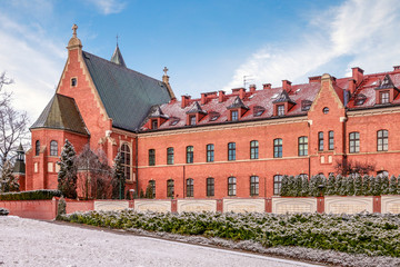 KRAKOW, POLAND -JANUARY 20, 2018: The Divine Mercy Sanctuary, Roman Catholic basilica