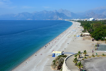 Piękna plaża w Antalya, Turcja