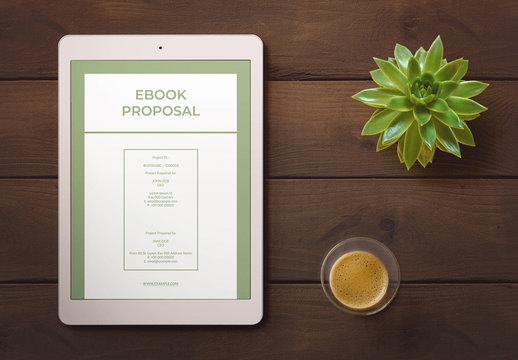 Green and White E-Book Proposal Layout