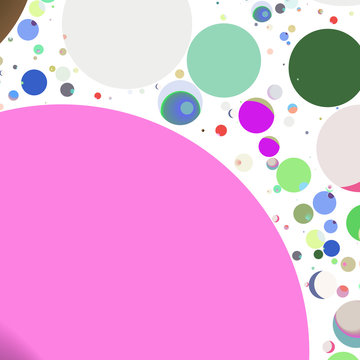 Multicolor geometric circle abstract background seamless pattern
