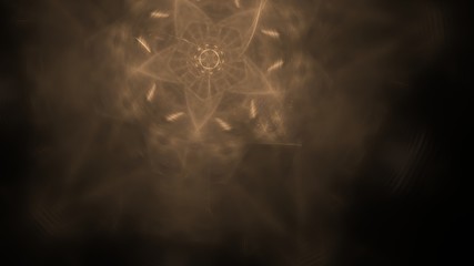 Fantasy chaotic colorful fractal pattern. Abstract fractal shapes. 3D rendering illustration background or wallpaper