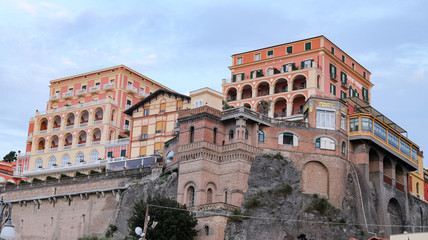 Fototapeta na wymiar Buildings in Sorrento, Naples, Italy