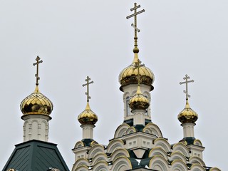 golden domes of orthodox church