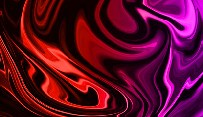 Colorful cyberpunk marble abstract background. Liquid wave texture for creating artworks and prints.