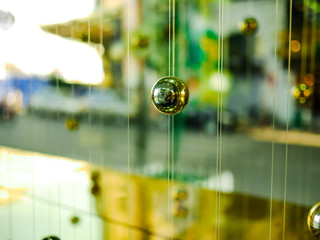 Small iron ball decoration in the showroom