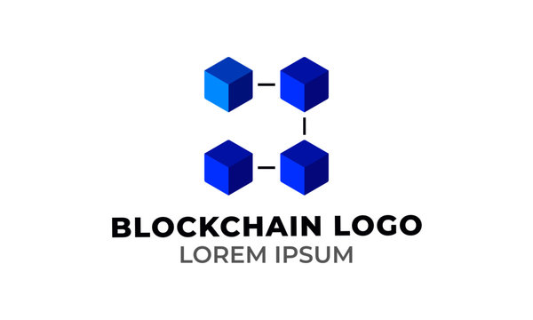 Blockchain Logo, Cryptocurrency Logo, Crypto Startup Modern and Minimal Logo Design