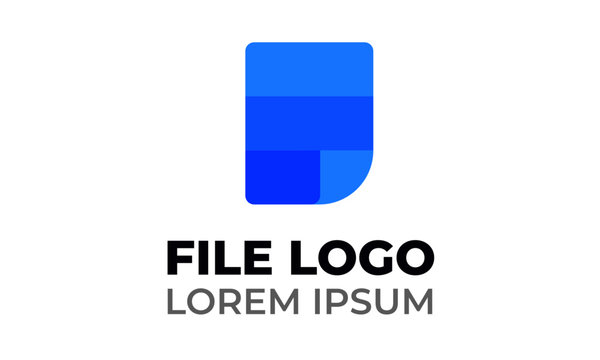 File, Archive, Document Logo, Storage, Information Logo, Minimalistic and Modern Logo Design