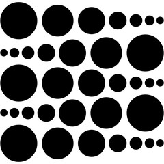 the background of circles of different sizes