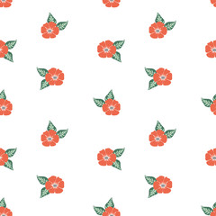 Fashionable pattern in small flowers. Floral seamless background for textiles, fabrics, covers, wallpapers, print, gift wrapping and scrapbooking. Raster copy.