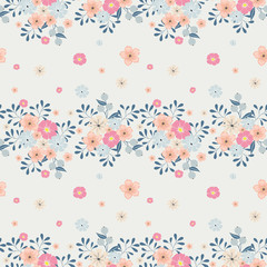 Fashionable pattern in small flowers. Floral seamless background for textiles, fabrics, covers, wallpapers, print, gift wrapping and scrapbooking. Raster copy