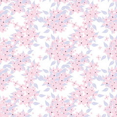 Fashionable pattern in small flowers. Floral seamless background for textiles, fabrics, covers, wallpapers, print, gift wrapping and scrapbooking. Raster copy.