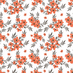 Fashionable pattern in small flowers. Floral seamless background for textiles, fabrics, covers, wallpapers, print, gift wrapping and scrapbooking. Raster copy