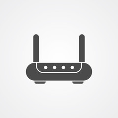 Obraz premium Router vector icon sign symbol