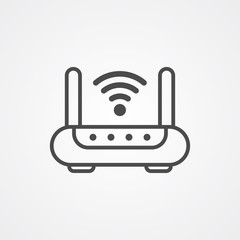 Router vector icon sign symbol