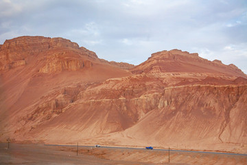 landscape red mountains