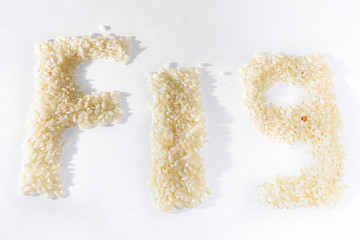 Figures are written on white background on white background