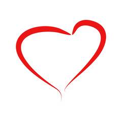 icon heart abstract, Valentines Day sign