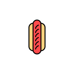 Hot dog vector icon sign symbol