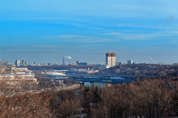 Fototapeta na wymiar Panoramic views of the city of Moscow.