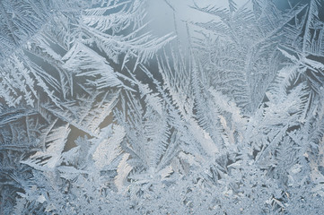 frost pattern on a window
