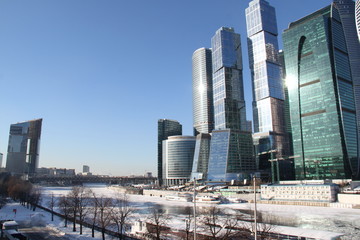 skyscrapers in Moscow 