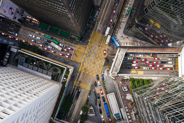 Fototapeta na wymiar Aerial of Hong Kong city