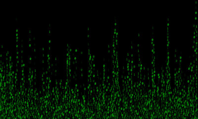 Fototapeta premium Binary code cyber monday sale background.