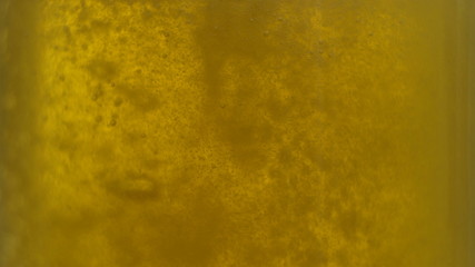 Beer to pour into a glass on an isolated background a foam rises on a white background