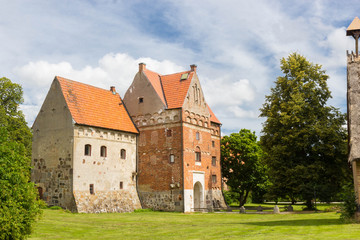 Fototapeta na wymiar Borgeby slott is a castle in borgeby Scania, Sweden.