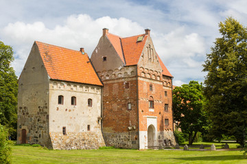 Fototapeta na wymiar Borgeby slott is a castle in borgeby Scania, Sweden.