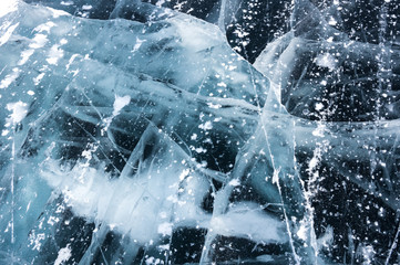 Obraz na płótnie Canvas Ice of Lake Baikal