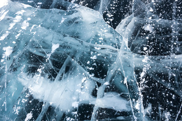 Ice of Lake Baikal