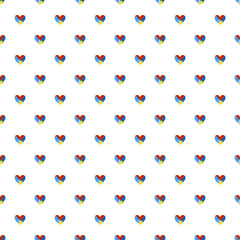 Autism Awareness Seamless Pattern - Colorful pattern design created for autism awareness