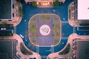 Aerial of Sunrise in Plainsboro New Jersey
