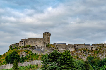 Fototapeta na wymiar Castle of Lourdes in the Pyrenees