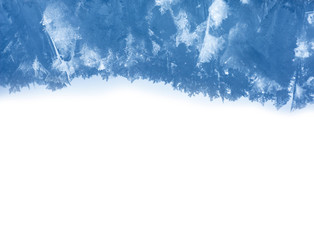 snow in the detail close up