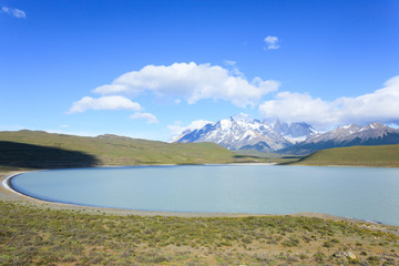 Torres del Paine national park landscape, Chile