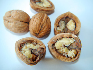 Whole nuts and items to eat or make desserts