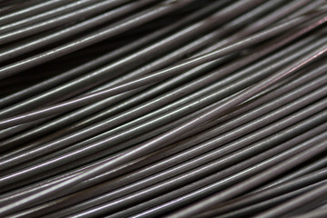 Fototapeta premium Steel wire closeup