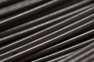 Steel wire closeup