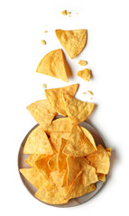 corn chips nachos - obrazy, fototapety, plakaty