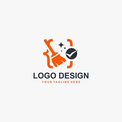 Code program logo design vector