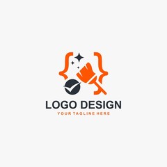 Code program logo design vector