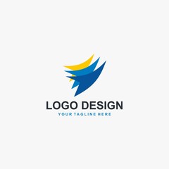 Humanity social group logo design vector