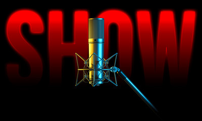 Show microphone 3d render