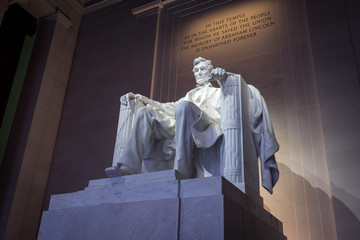 The Lincoln memorial in Washington DC early morning