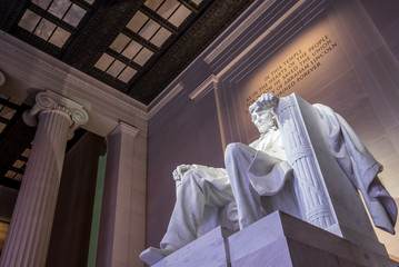 The Lincoln memorial in Washington DC early morning