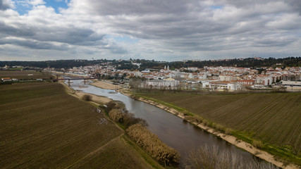Portugal, Ribatejo Region, Santarem, Coruche on the banks of the Sorraia River which flows into the Tagus River on the banks of the Sorraia River.